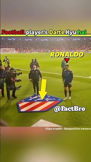 Why are footballers scared to step on the club badge 😱||#facts #shorts #factholic #shortvideo