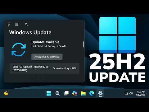 New Emergency Windows 11 25H2 Update - Installation Failures Fixed (KB5086672)
