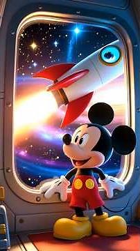 Zooming Rocket Mouse – A tiny mouse exploring space.