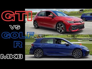 GTI vs Golf R / Back-to-Back On Track! Is the VW Golf Mk8 the best yet? 2025 means no more manual :(