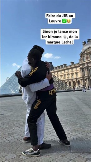 Faire du JJB au Louvre ✅ 1er kimono de la marque Lethal, dispo en précommande ds qlq jours #JJB