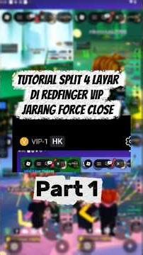 Tutorial split layar roblox menjadi banyak di red fingger VIP jarang force close