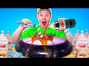 WUBBLE BUBBLE vs DIET COKE MENTOS ! (explosion)