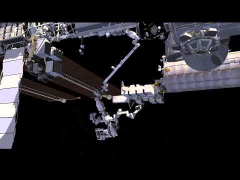 Animation of Station's Cyclops Satellite Deployer