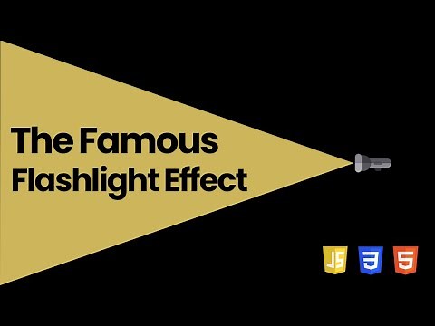 The Famous Flashlight Effect! | Real Dark Mode Effect with JavaScript