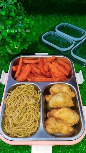 Full Chinese lunch box..😇 #lunchbox #shortvideo #lunchideas #ytshorts #kidslunchbox #kids #tiffin