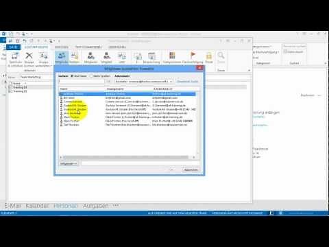 Outlook - Kontaktgruppe erstellen - Verteilerlisten