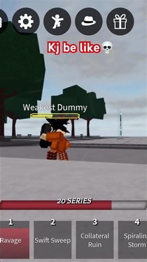 Kj be like in tsb💀 #animeseries #tsb