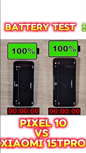 pixel 10 vs xiaomi 15t pro speed test 🔋
