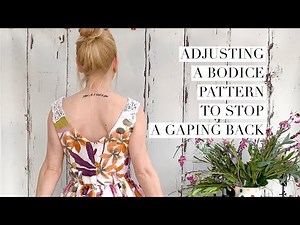 How to alter a pattern to fix a gaping back