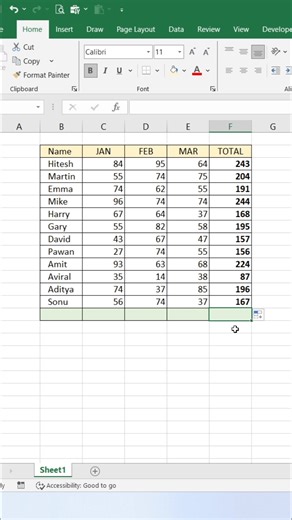 AutoSum tricks 😀 #exceltips #exceltricks #exceltutorial #Excel | computernotion