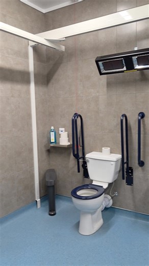 Immy visited her Auntie in #Dorking earlier and we were so pleased to find a Changing Places UK toilet at the St Martins Car Park. We always have a radar key on us and this space was clean, well equipped and a great space to change Immy as well as giving her five minutes out of her chair. Well done Dorking!! #CanavanDisease #Disability | Imogen's Fight