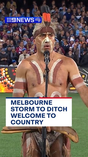 450K views · 10K reactions | It's been revealed rugby league powerhouse Melbourne Storm is scaling back the club's 'Welcome to Country' ceremonies. #9News | 9 News Melbourne | Facebook