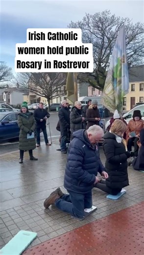 Irish Catholic women's Rosary on streets of Rostrevor #catholic #prayer #ireland #rosary