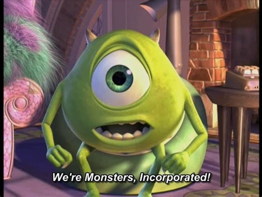 Monsters Inc. - Present Progressive vs. Present Simple