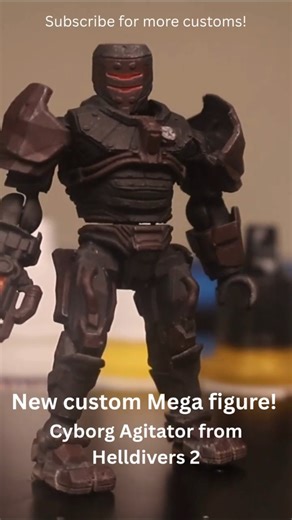 Custom Mega Cyborg Agitator! #helldivers2 #megaconstrux #customfigures #plz_subscribe_my_channel