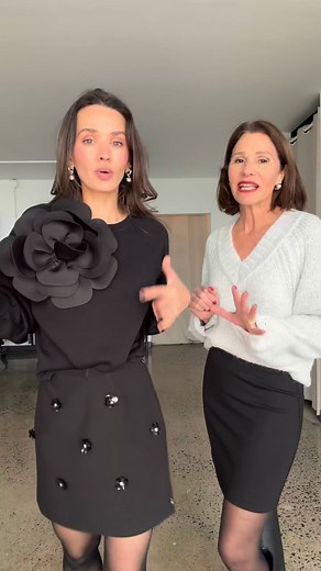 TROUVAILLE // La mini jupe noire⁠. Cette semaine, nos items coup de coeur : deux versions de la petite jupe noire, un look classique et un look élevé 🖤 | Louise Labrecque