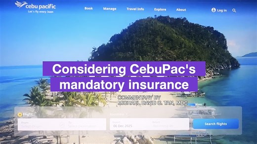 Wala kang choice! Cebu Pacific’s mandatory insurance policy when booking online