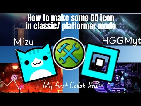 How to make the CAT icon and the DEFAULT icon in Geometry Dash