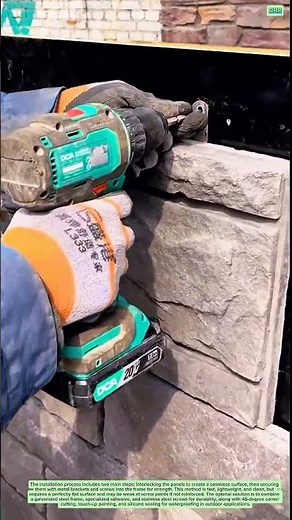 Smart Wall Cladding Technique Using Interlocking Panels🧱