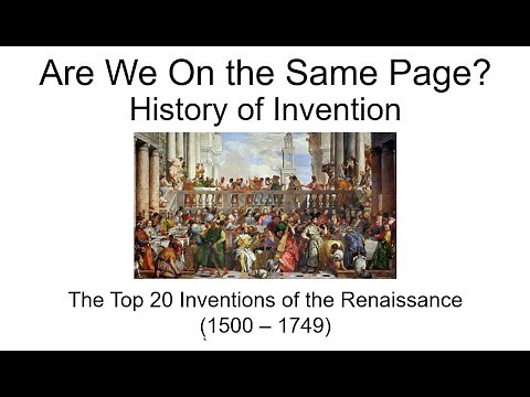 The Top 20 Inventions of the Renaissance (1500 - 1749)