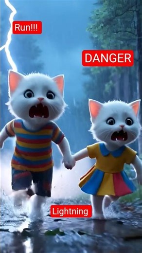 When the Sky Gets Angry... ⚡️🐱 (POV: Childhood Storms)