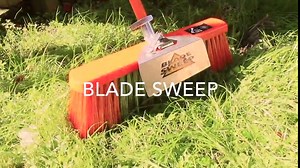 Amazon.com: Gutter Whiskers Blade Sweep Push Broom with Composite Handle and Steel Scraper, 18in Broomhead : Health & Household