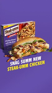 meat our new & improved 100% vegetarian fed chicken, perfect for people who totally aren’t vegetarians | Steak-umm
