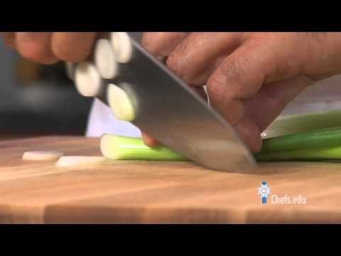 How to Cut Scallions on a Bias