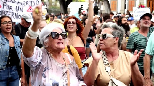 Canary Islands see thousands protest against too much tourism