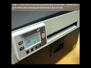 VP700 tutorial Printing a barcode test page