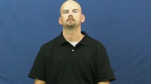 Watch how to sign 'barring' in American Sign Language.