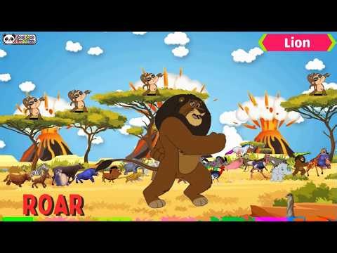 Animal Sounds Song for Kids | Learn Wild Animals | BooBooBuddies