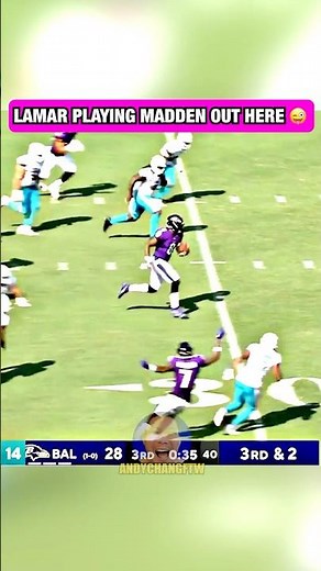 Lamar Jackson 79 YARD Rushing Touchdown vs Dolphins 😂💨 #nfl