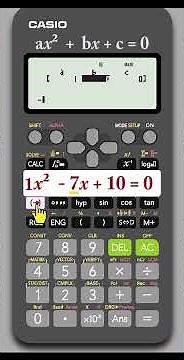 Casio fx-ES Plus: Quadratic Equation Solver Hack! 🤯 #education #maths #calculus