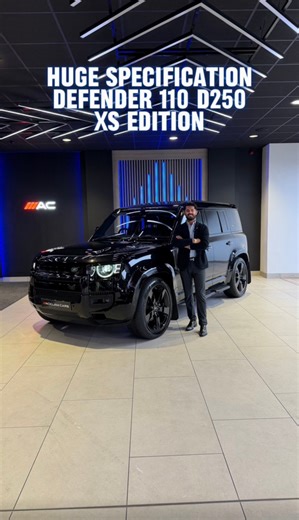 Huge Specification - 71 Reg Defender 110 3.0 D250 XS Edition Live Priced at £57,790 - Buy & Reserve Online - Contact Joe on 07835377418 or Business WhatsApp us on 07724101010 📲 Finished in Santorini Black with Extended Gloss Black Bodystyling, 22” 5-Spoke Gloss Black Alloys & Full Ebony Leather with Upgraded 11.4” Screen plus huge XS Edition specification ✔️Gloss Black Rear Spoiler ✔️Exclusive Clear Rear Taillights ✔️Air Suspension ✔️Sliding Panoramic Sunroof ✔️Heated & Cooled Front Seats ✔️Hea