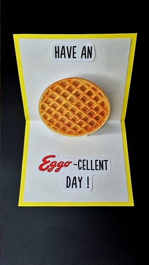 DIY Stranger Things Card With a Pop Up Eggo Waffle! 🧇 STRANGER THINGS 5 Craft | Cute Gift