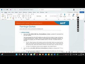 Excel Modules 9-12 SAM Capstone Project 1a | Flamingo Guitars #illustratedexcel