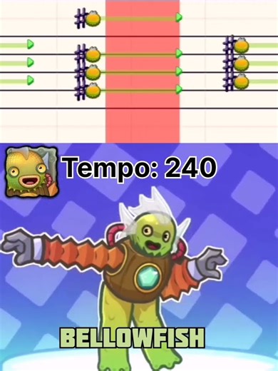 bellowfish (video credits: plasmasm) - The meebspace - MSM composer tutorial #mysingingmonsters #fyp