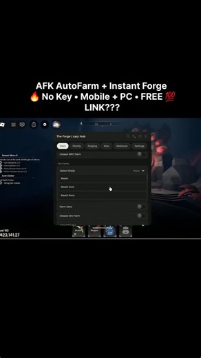 growex.site on Instagram: "⚒️ The Forge Script NO KEY — Hidden AFK AutoFarm, Instant Forge, Auto Kill (2025) | Mobile & PC FREE #robloxgames #script #robloxfyp #theforge"