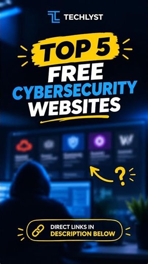 Top 5 Free Cybersecurity Websites 🔥 #Cybersecurity #Tech #Techlyst #viral