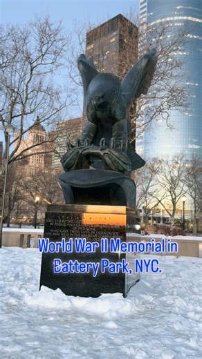 World War II Memorial in Battery Park, NYC. #heroes #ww2 #ww2history #neverforget #thankyou | Walk Among Heroes