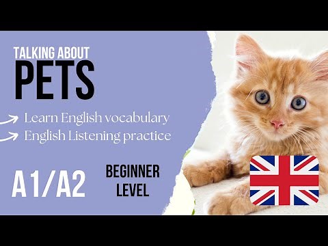 🐕PETS🐢 Beginner English Listening Practice A1 / A2 - Pets English Vocabulary