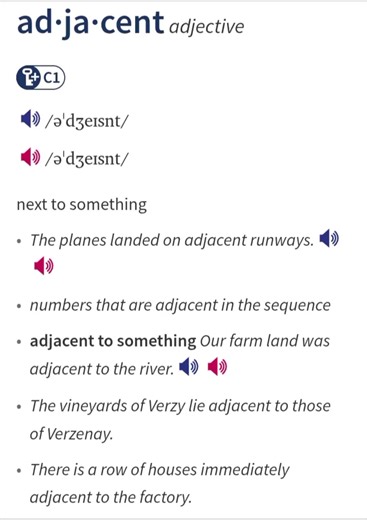 Unlocking 'Adjacent': Meaning & Origin Explained! Curious about the word 'adjacent'? Discover its meaning, origins, and see it in action with clear examples! Let’s dive in! #adjacent #vocabulary #word #learnontiktok #english