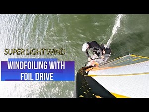 Wind Foiling in 4-8 mph using Foil drive assist plus.