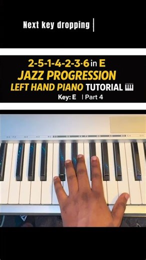 Smooth 2-5-1-4-2-3-6 in E 🎹 | Jazz Piano Tutorial