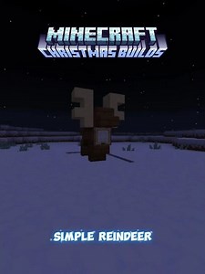 Minecraft Simple Reindeer 🦌 #shorts #minecraft #christmas