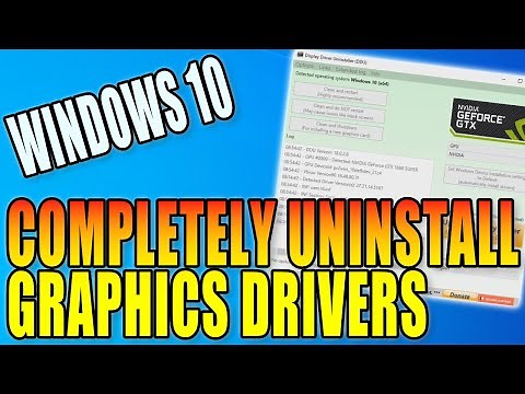 How To Completely Uninstall Your Graphics Drivers In Windows 10 PC Tutorial | Remove Using DDU