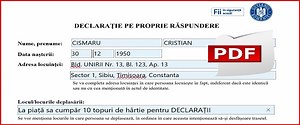 Completare declaratie pe proprie raspundere PDF și alte formulare pe PC