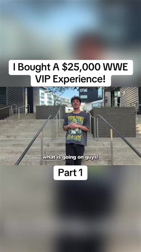 I Bought A $25,000 WWE VIP Experience! #viral #fyp #fazerugclips